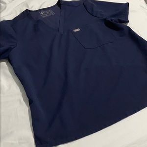 COPY - Figs Catarina Scrub Top - Navy